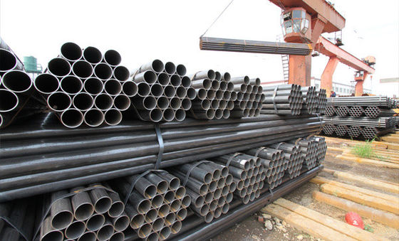 Galvanized Welded Steel Pipe 1m - 12m Round Metal Tubing Support Customization