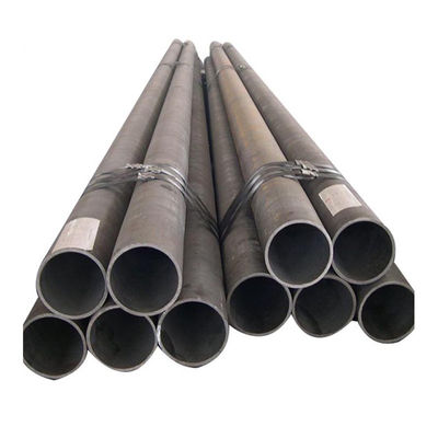 Customized Welded Steel Pipe 1m - 12m Round Steel Tube With Plain Ends