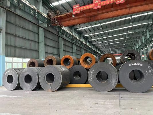 Pickling Hot Rolled Carbon Steel Coil Black Metal Sheet Coil Customized