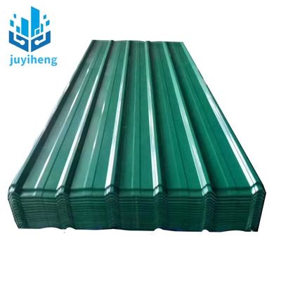 Color Coated PPGI Corrugated Sheet 1400mm - 1799mm Corrugated Metal Roof Panels