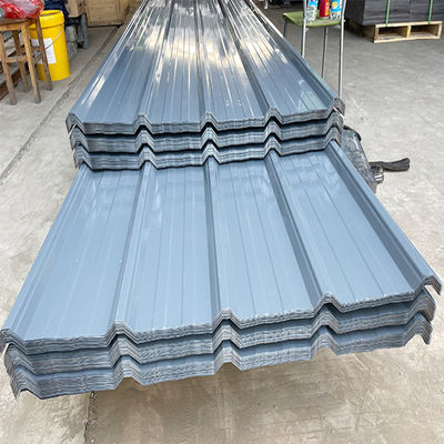 Color Coated Corrugated Steel Sheet 600mm - 1500mm Galvanized Steel Roofing Sheet