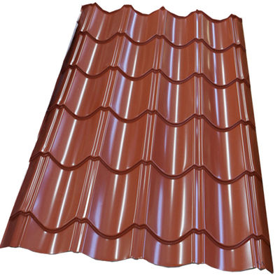 Pre Painted Corrugated Roofing Sheet 2m - 6m Colour Coated GI Roofing Sheet