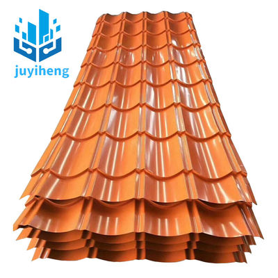 Pre Painted Corrugated Roofing Sheet 2m - 6m Colour Coated GI Roofing Sheet