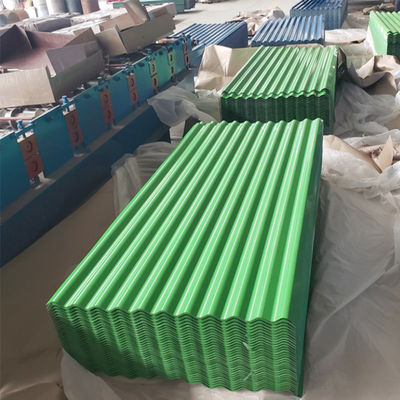 Pre Painted Corrugated Roofing Sheet 2m - 6m Colour Coated GI Roofing Sheet