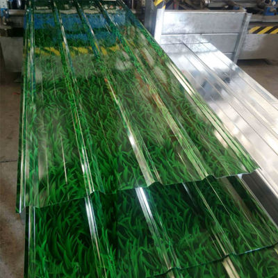 Pre Painted Corrugated Roofing Sheet 2m - 6m Colour Coated GI Roofing Sheet