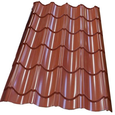 Coated GI Corrugated Steel Sheet 600mm - 1250mm Metal Corrugated Roofing Sheets