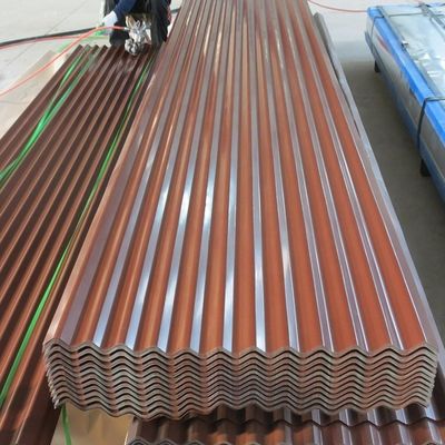 Full Hard PPGI Corrugated Sheet Cold Rolled Galvalume Corrugated Sheet 600mm - 1100mm