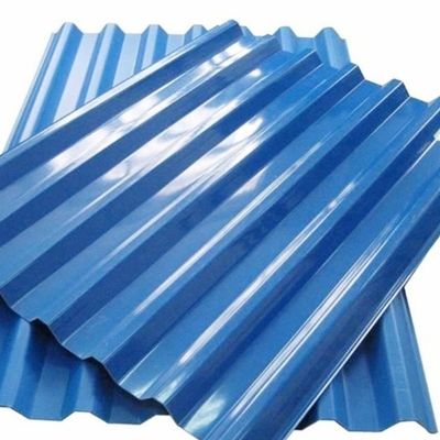 Color Coated PPGI Corrugated Sheet 1400mm - 1799mm Corrugated Metal Roof Panels