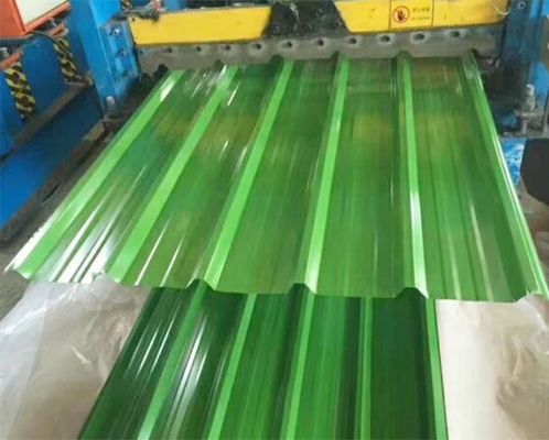 Cold Rolled PPGI Corrugated Sheet 600mm - 1250mm PPGI Color Coated Sheets