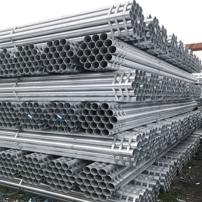 12M Welded Steel Pipe Cold Rolled / Hot Rolled Galvanized Round Tubing DD51D+Z (HR)
