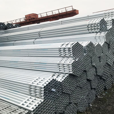 Cold Rolled Galvanized Steel Round Pipe 20 g/m2 - 275 g/m2 Custom Steel Tubing DX51D+Z
