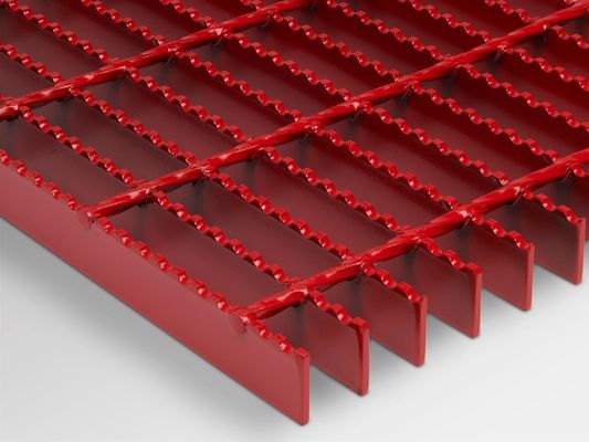 Black Galvanized Steel Grating 25x4 Mild Steel Grating Anti Slip