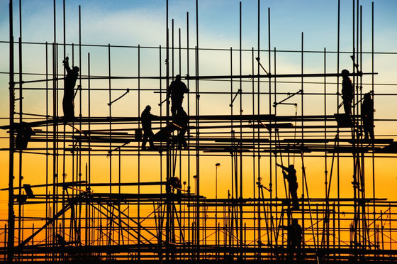 Pre Galvanized Walk Through Frame Scaffolding Safety Stability For Construction