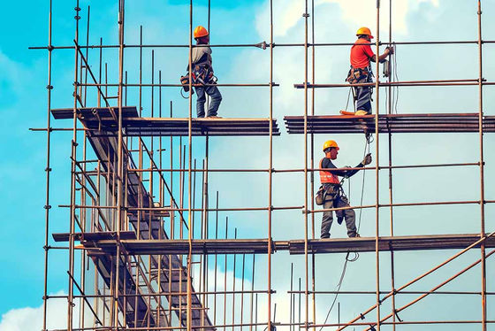 Pre Galvanized Walk Through Frame Scaffolding Safety Stability For Construction
