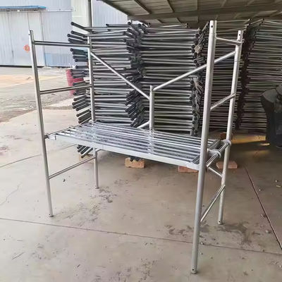 Stable Heavy Scaffold Trestles Stage Setup Folding Portable With Casters