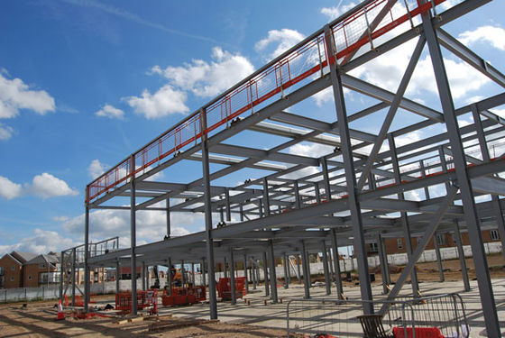 Metal Industrial Lightweight Steel Frame Construction Buildings Prefabricated Warehouse