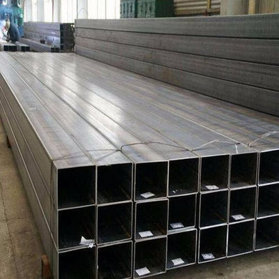 Hot Rolled Square Galvanized Steel Pipe 4m - 10m Straight Seam Welded Pipe