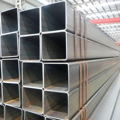 Hot Rolled Square Galvanized Steel Pipe 4m - 10m Straight Seam Welded Pipe