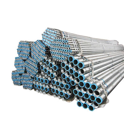 Q195 Rurociąg niestopniowy rusztowanie okrągłe Dn50 Gorąco zanurzona Gi Galvan Steel ASTM Pre Steel Galvanized Steel Pipe ERW Tube Steel